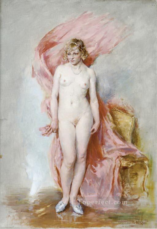 Desnudo en un interior desnudo Guillaume Seignac Pintura al óleo